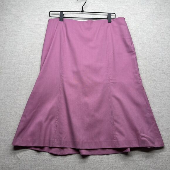 Valentino Roma Womens Lined Zippered Pencil Skirt Pink Size EUR 46 US 10 Office - Picture 1 of 13